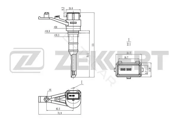 Датчик давления воздуха ZEKKERT SE-8501