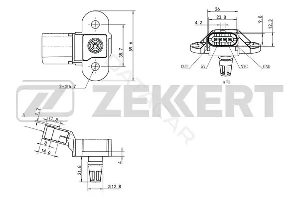 Расходомер воздуха ZEKKERT SE-2017