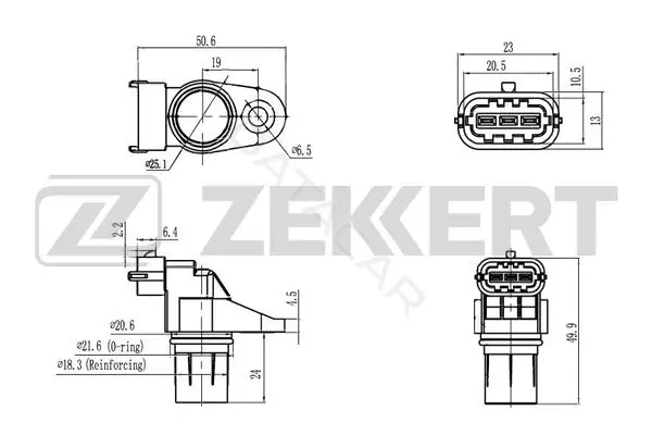 Датчик давления воздуха ZEKKERT SE-5023