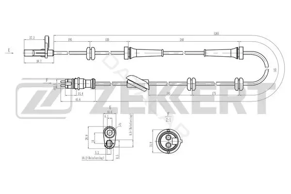 Датчик АБС ZEKKERT SE-6227