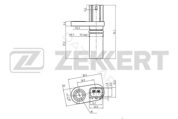 Датчик давления воздуха ZEKKERT SE-4084