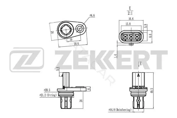Датчик давления воздуха ZEKKERT SE-5022