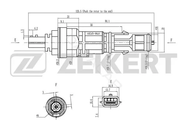 Датчик давления воздуха ZEKKERT SE-8502