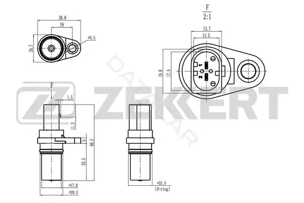 Датчик давления воздуха ZEKKERT SE-4053