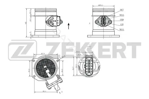 Датчик давления воздуха ZEKKERT SE-1099