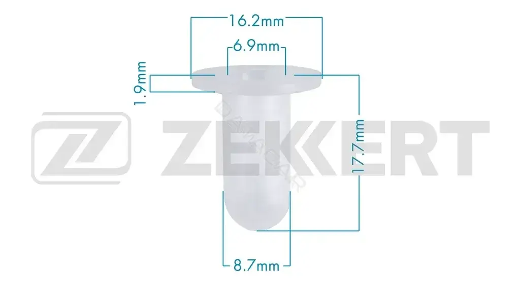 Клипса молдинга ZEKKERT BE-3832