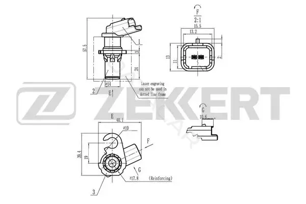 Датчик давления воздуха ZEKKERT SE-4083