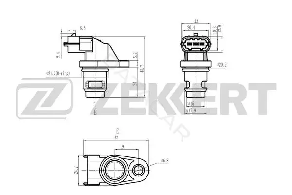 Датчик давления воздуха ZEKKERT SE-5049