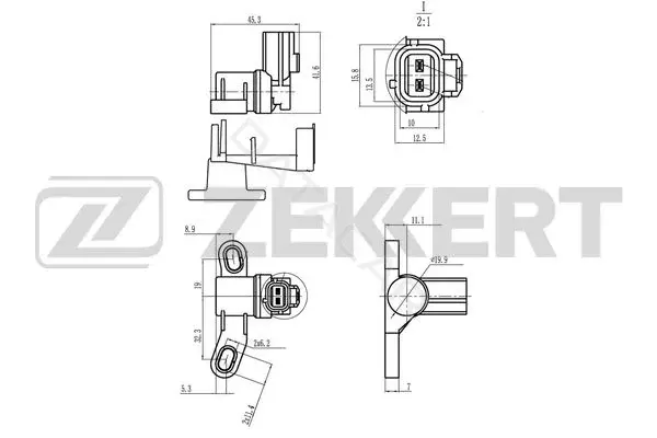Датчик давления воздуха ZEKKERT SE-4113