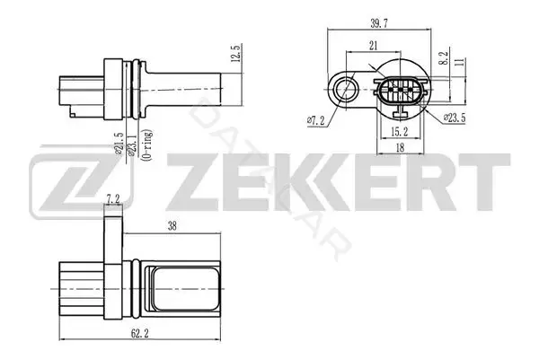 Датчик давления воздуха ZEKKERT SE-4038