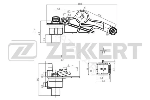 Датчик давления воздуха ZEKKERT SE-4054