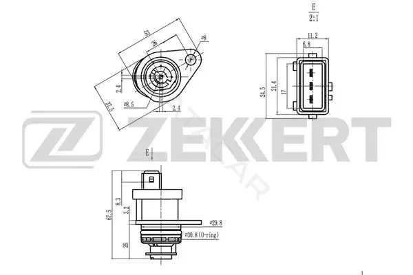 Датчик давления воздуха ZEKKERT SE-8506