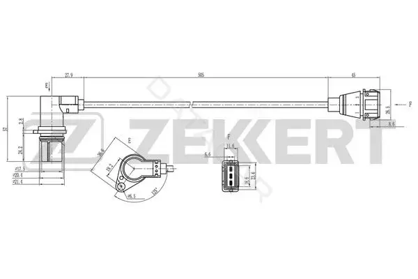 Датчик давления воздуха ZEKKERT SE-4056
