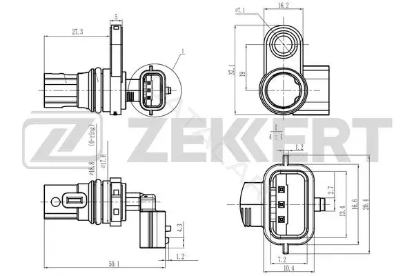 Датчик давления воздуха ZEKKERT SE-4080