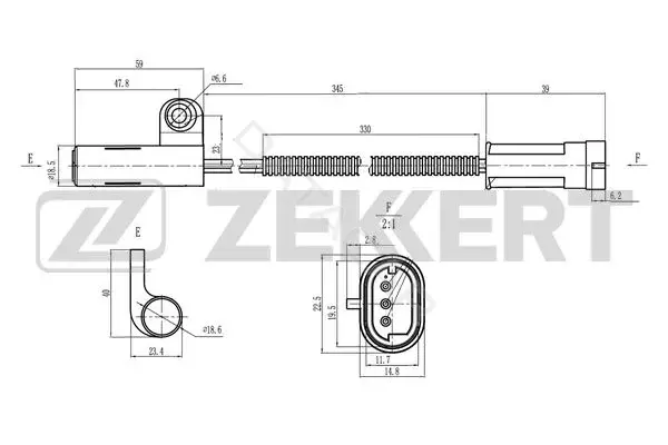 Датчик давления воздуха ZEKKERT SE-4111