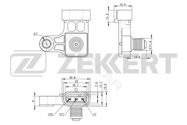 Расходомер воздуха ZEKKERT SE-2008