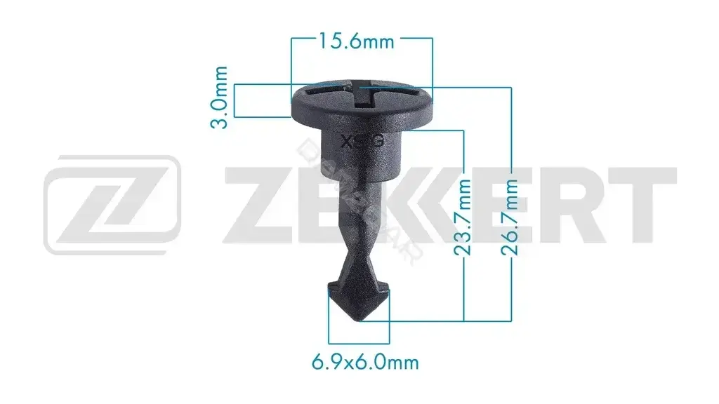 Клипса молдинга ZEKKERT BE-3815