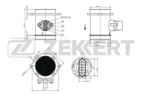 Датчик давления воздуха ZEKKERT SE-1096