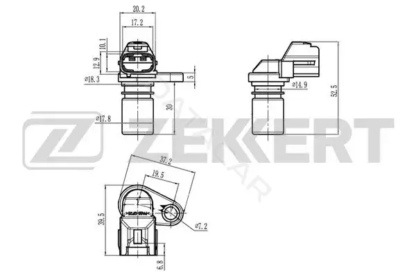 Датчик давления воздуха ZEKKERT SE-4095