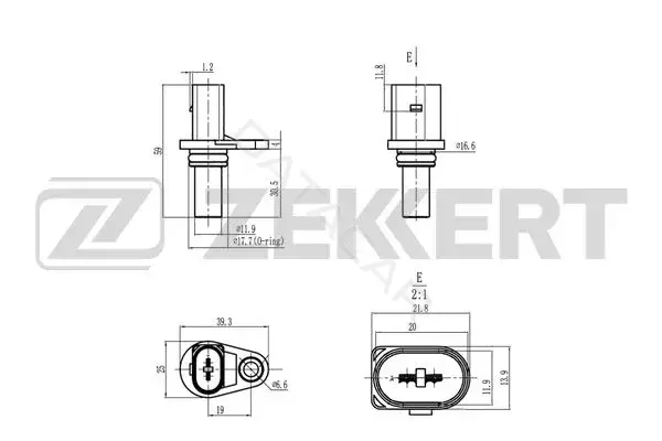 Датчик давления воздуха ZEKKERT SE-8511