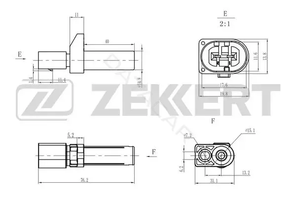Датчик давления воздуха ZEKKERT SE-4040