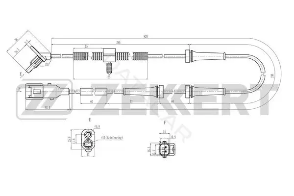 Датчик АБС ZEKKERT SE-6235