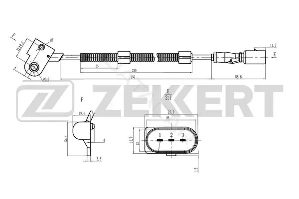 Датчик давления воздуха ZEKKERT SE-5028
