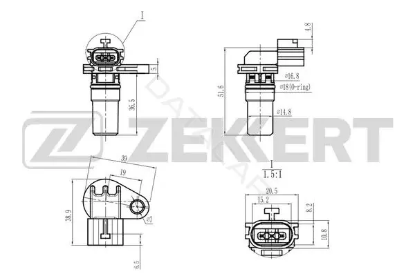 Датчик давления воздуха ZEKKERT SE-8510