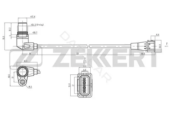 Датчик давления воздуха ZEKKERT SE-4106