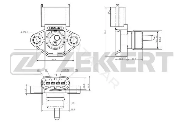 Расходомер воздуха ZEKKERT SE-2019