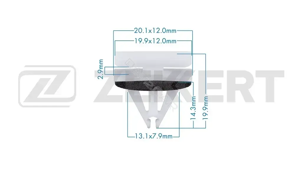Клипса молдинга ZEKKERT BE-3709