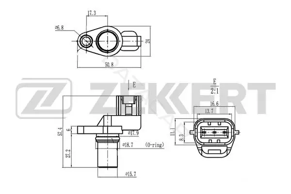Датчик давления воздуха ZEKKERT SE-5012