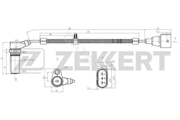 Датчик давления воздуха ZEKKERT SE-4119