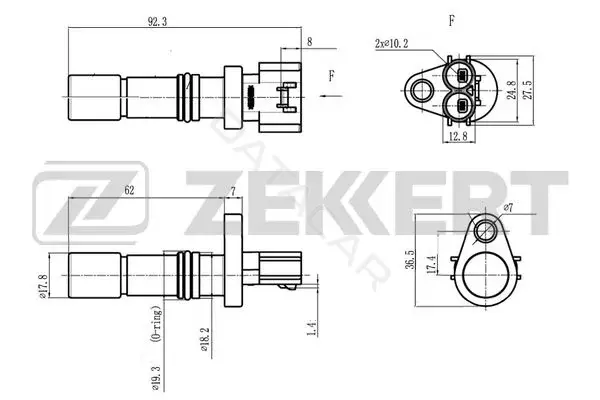 Датчик давления воздуха ZEKKERT SE-4101