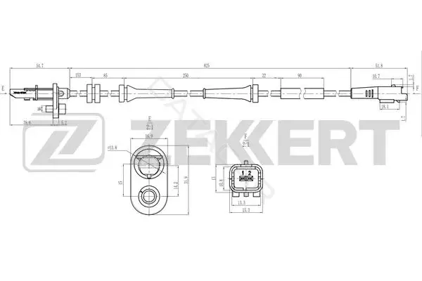 Датчик АБС ZEKKERT SE-6217