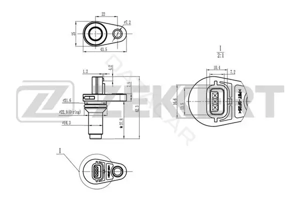 Датчик давления воздуха ZEKKERT SE-4118