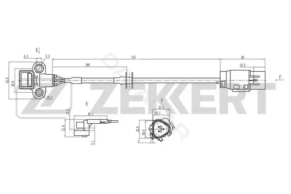 Датчик давления воздуха ZEKKERT SE-5041