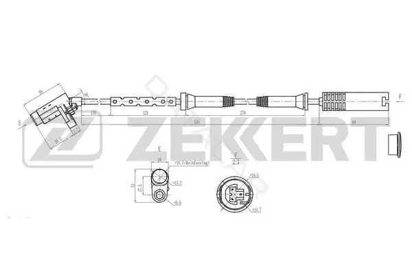 Датчик АБС ZEKKERT SE-6229