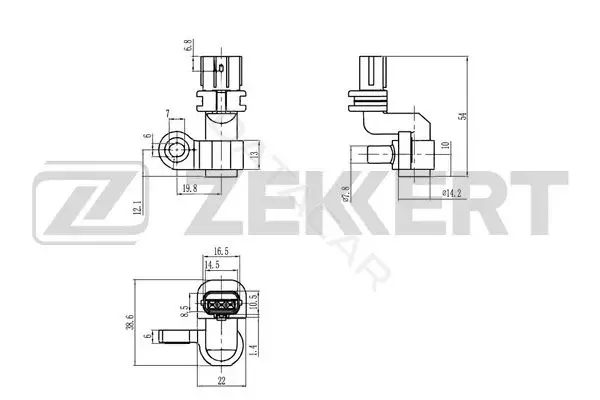 Датчик давления воздуха ZEKKERT SE-5034