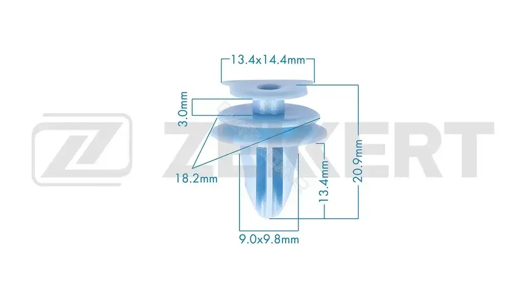 Клипса молдинга ZEKKERT BE-3806