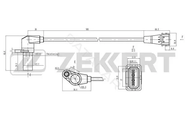 Датчик давления воздуха ZEKKERT SE-4078
