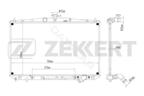 Радиатор охлаждения ZEKKERT MK-1498