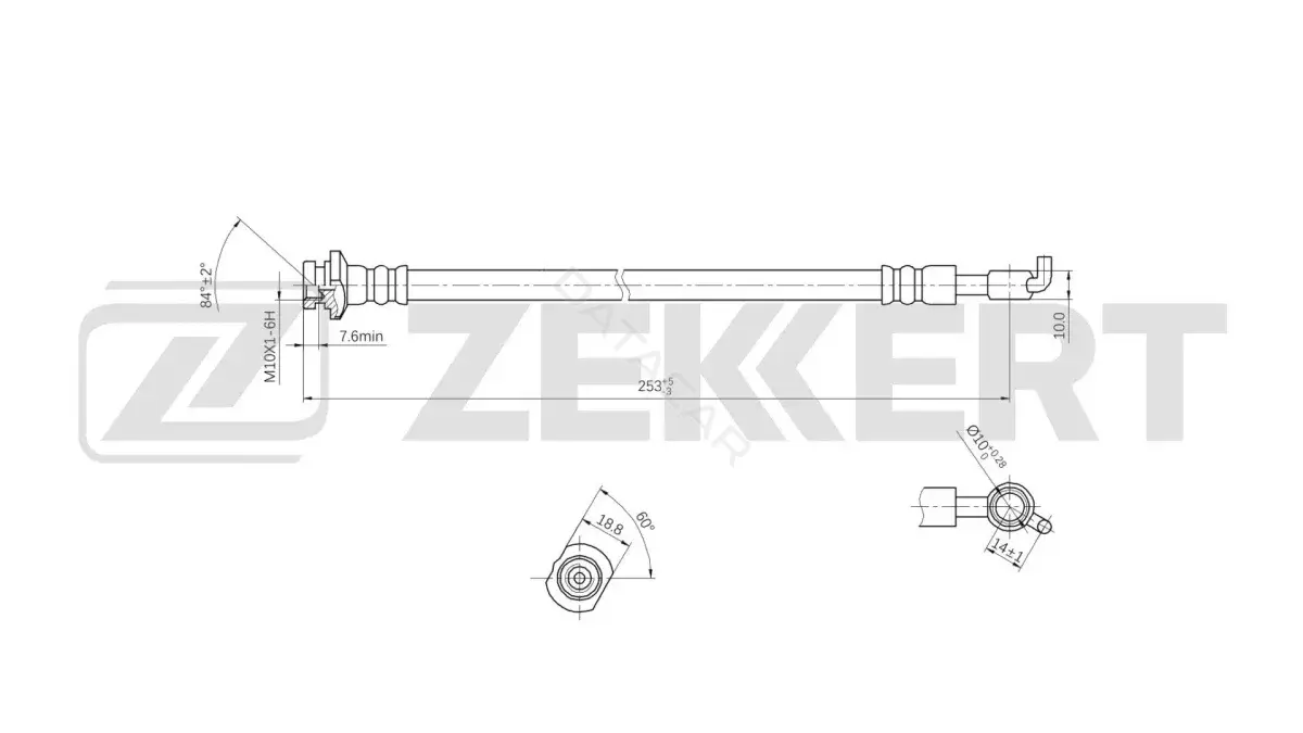 Тормозные шланги ZEKKERT BS-9383
