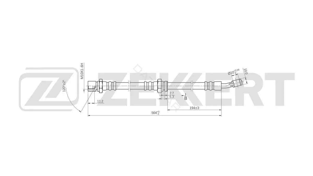 Тормозные шланги ZEKKERT BS-9567