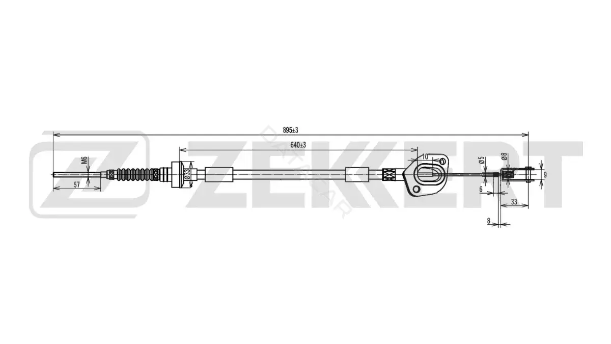 Трос сцепления ZEKKERT BZ-1381