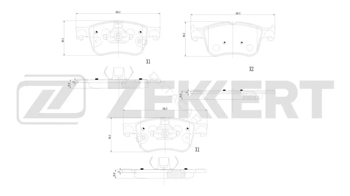 Тормозные колодки ZEKKERT BS-1407