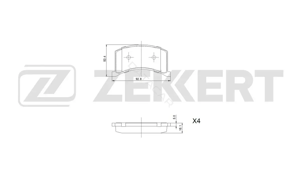 Тормозные колодки ZEKKERT BS-1440