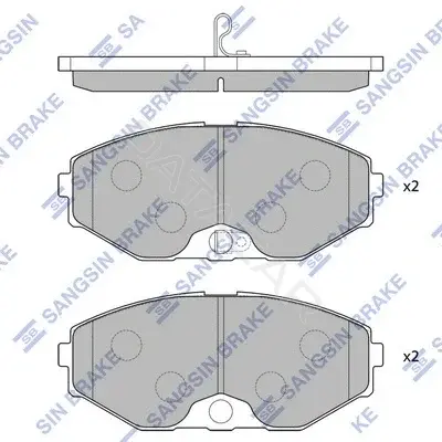 Тормозные колодки Hi-Q SP1600