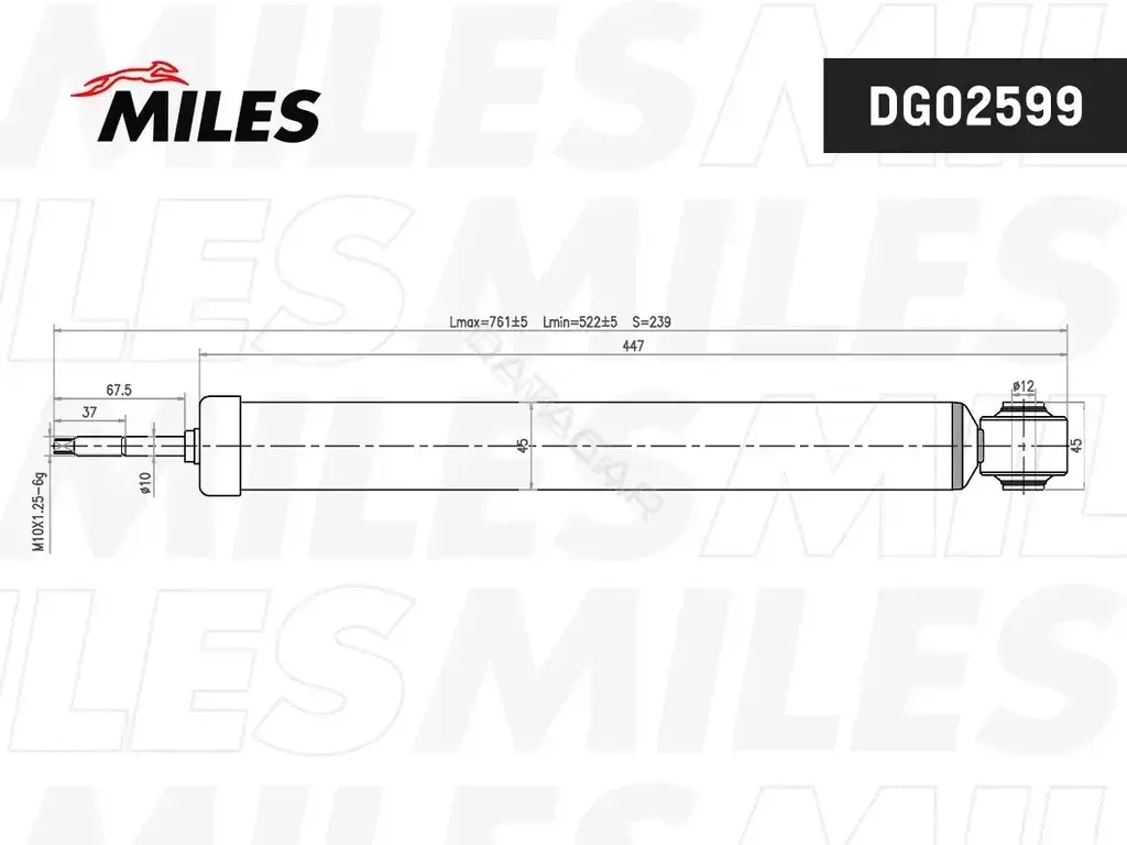 Амортизаторы MILES DG02599