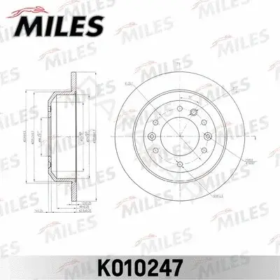 Тормозные диски MILES K010247